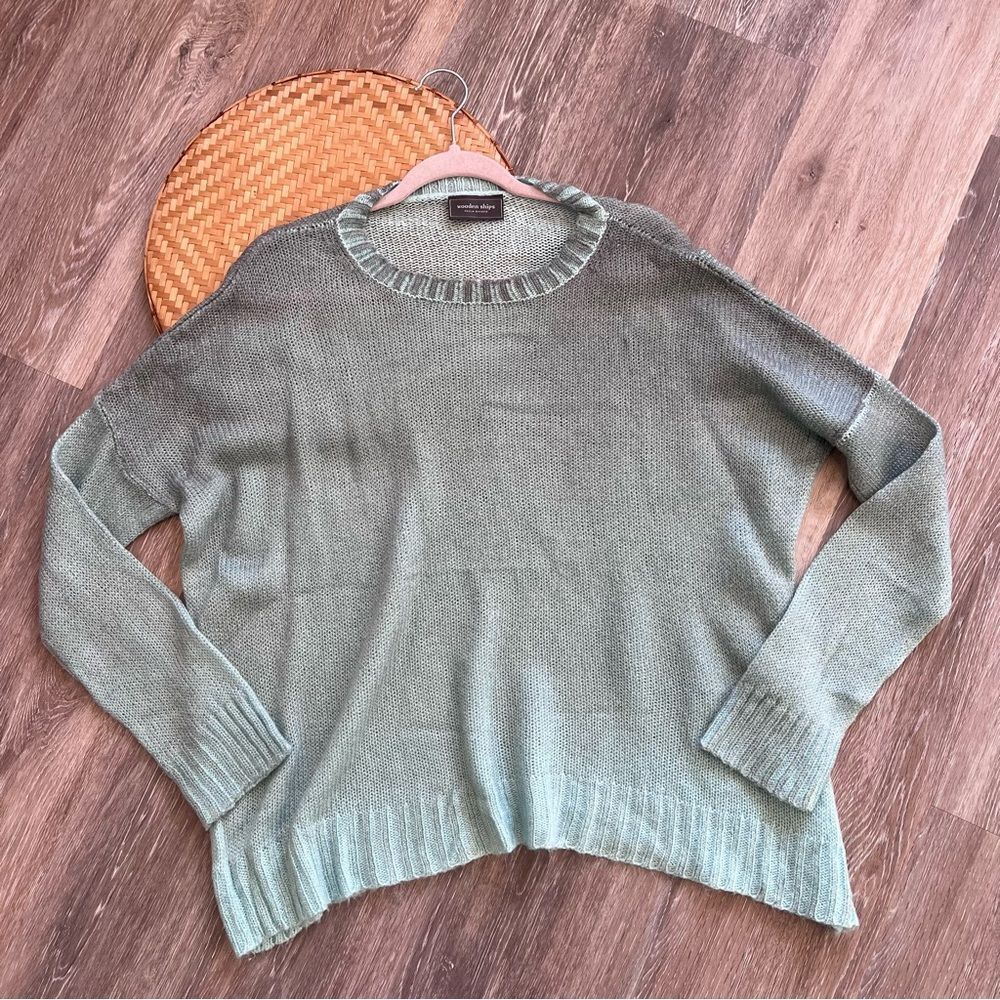 Wooden shipsβswing knitβ sweater antique aqua womenβs size S / M